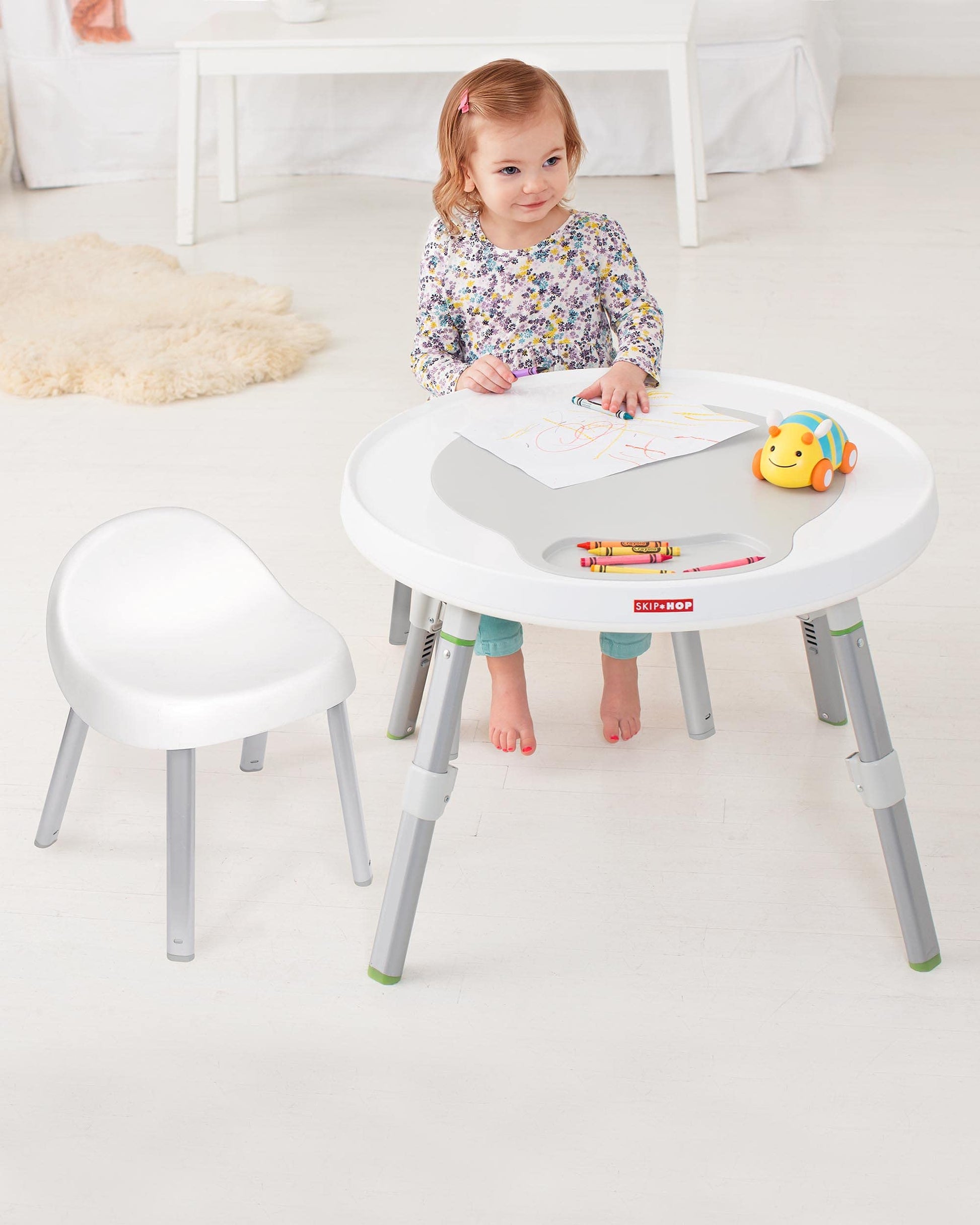 Skip Hop Toddler's Activity Chairs, Set of 2, Metal, White Skip Hop