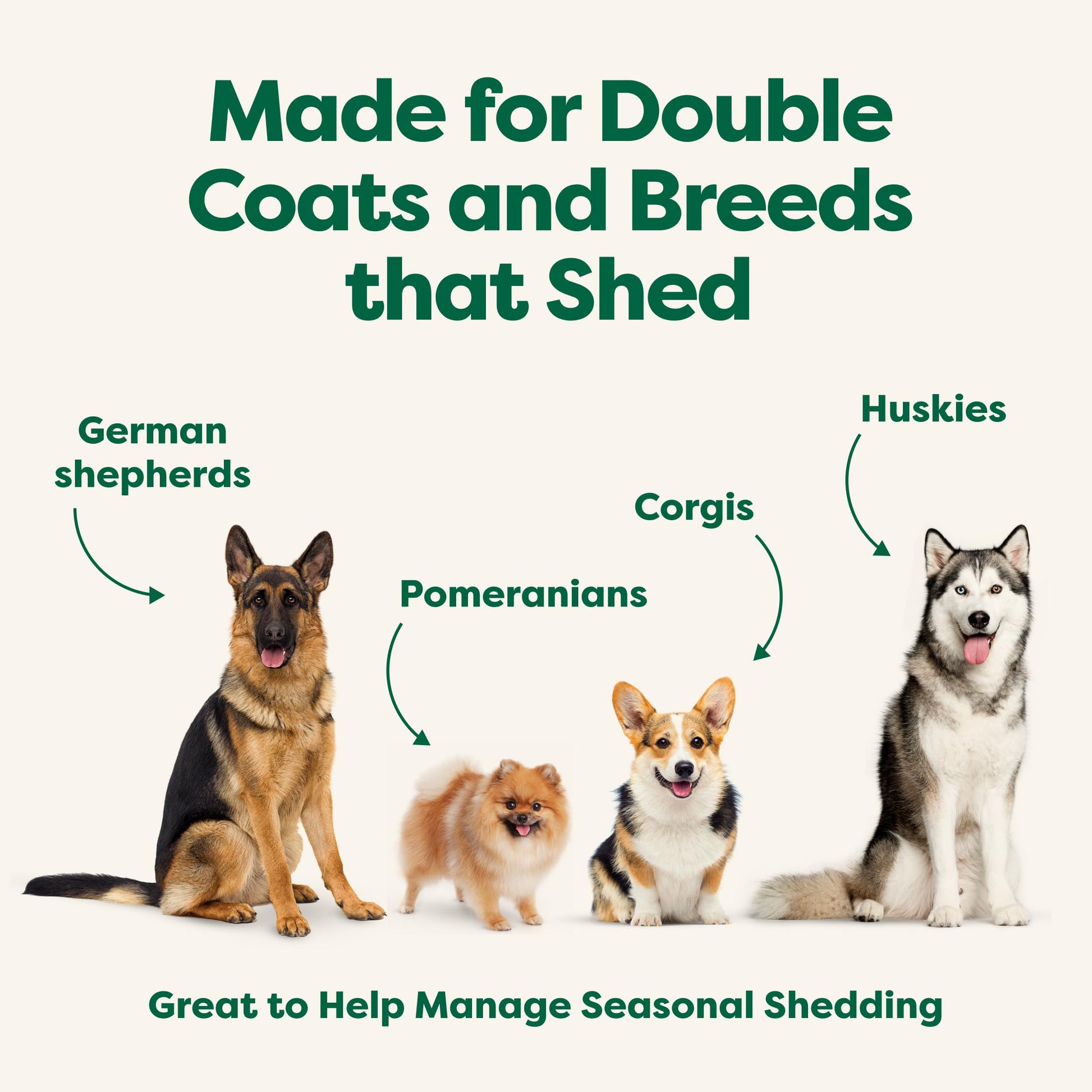 Earth Rated (A Canadian Company), 3-in-1 Deshedding Dog Shampoo and Conditioner, Deodorizing Oatmeal Shampoos for Dogs and Puppies, Great for Smelly Pets, White Tea and Basil Scent, 473 ml