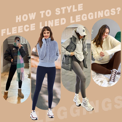 DHSO Fleece Lined Leggings Women, High Waisted Winter Warm Thermal Pants 🍁 All In One Marketplace Canada