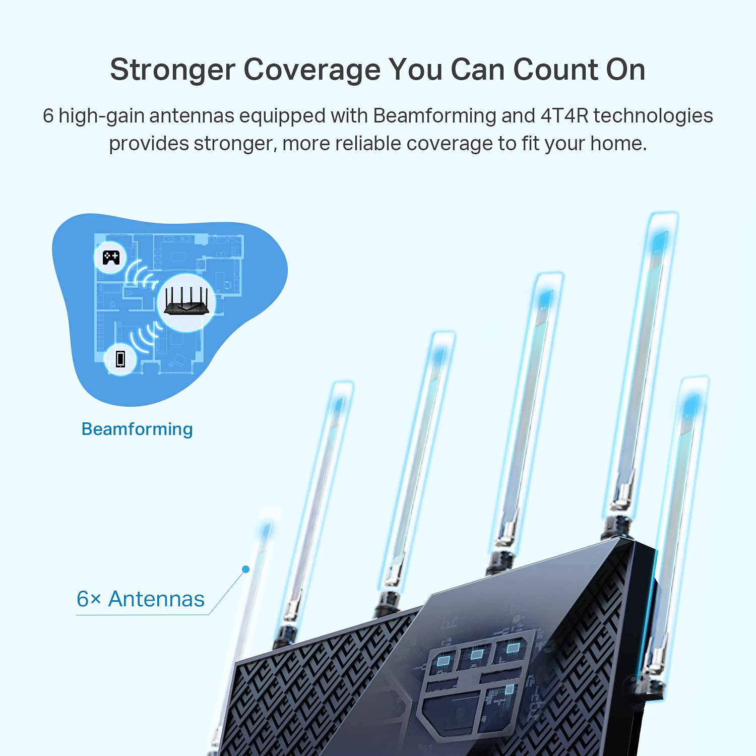 TP-Link AX5400 WiFi 6 Router (Archer AX73) - Dual Band Gigabit Wireless Internet Router, High-Speed AX Router for Streaming, Long Range Coverage TP-Link