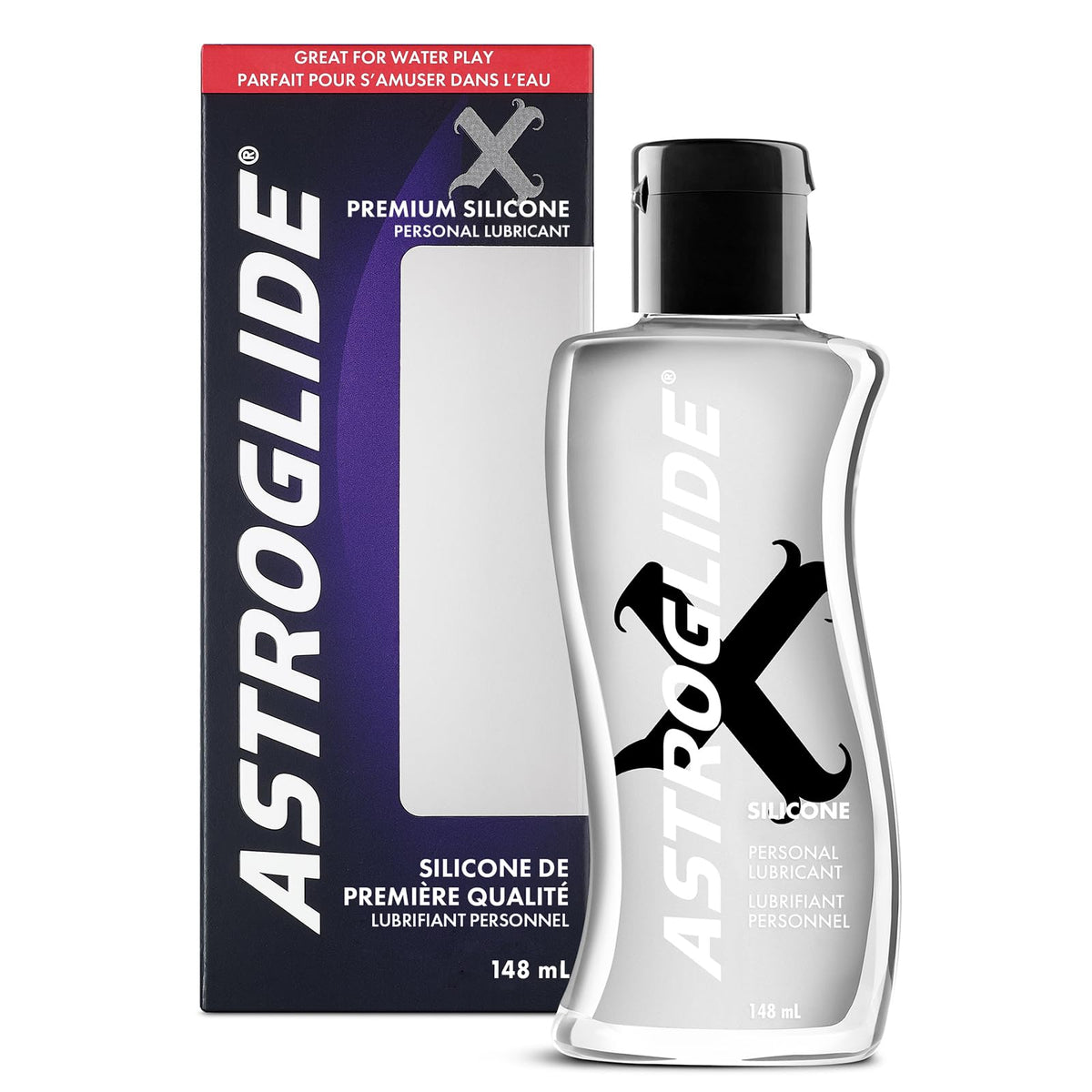ASTROGLIDE Silicone Lubricant (148 mL) X Premium, Waterproof, Long-Lasting