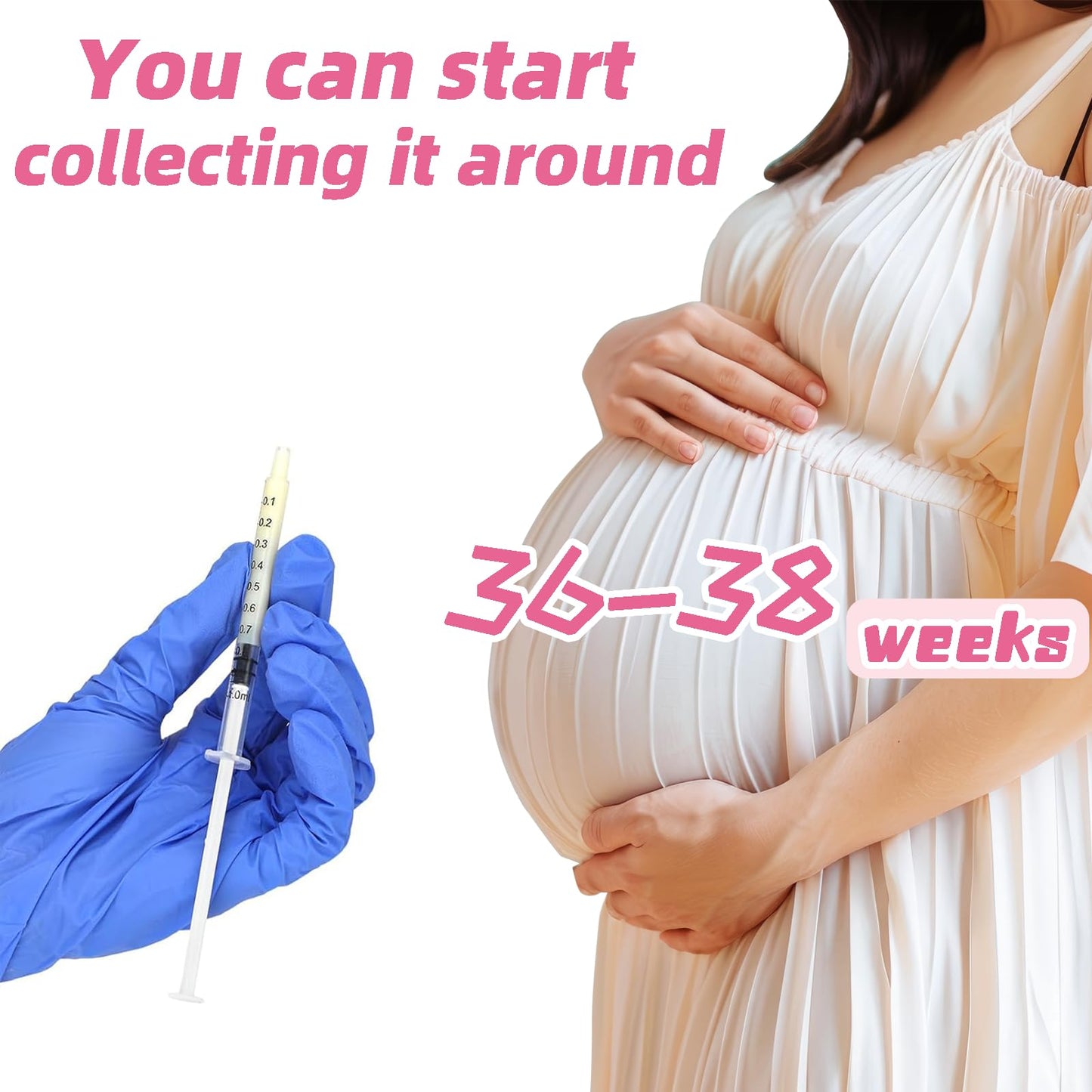 50 Pcs Colostrum Collector Set 1ml Breast Milk Collector Milk Catcher with 60 Stickers 1 Collection Bag and 4Pcs 20ml Measuring Cups Colostrum Collection Gift Set Colostrum Harvesting Kit for Breastfeeding