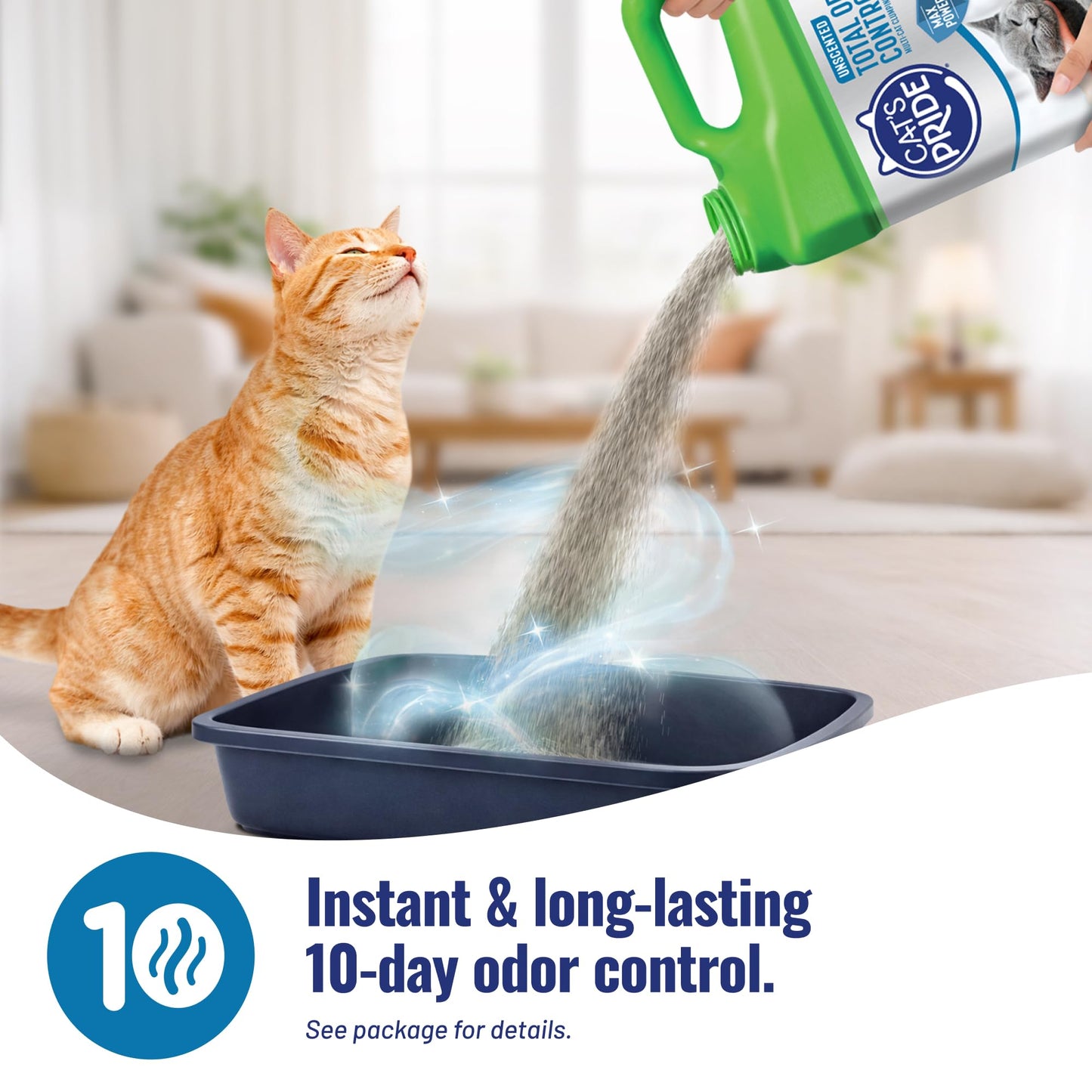 Cat's Pride Fresh and Light Premium Clumping Fragrance Free Scoopable Cat Litter Jug, 15-Pound Cat's Pride