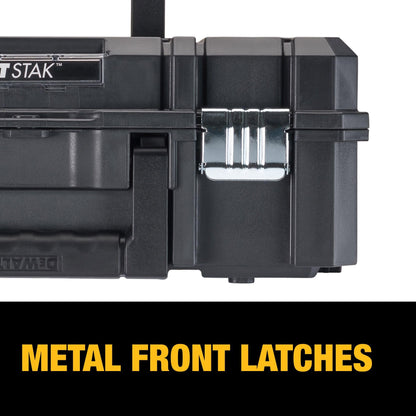 DEWALT Tool Box, TSTAK II, Flat Top (DWST17807) , Black