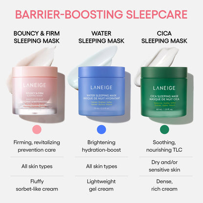 LANEIGE Bouncy and Firm Sleeping Mask: Revitalize, Smooth, Peony & Collagen Complex, Barrier-Boosting Hydration - Available at All In One Marketplace Canada