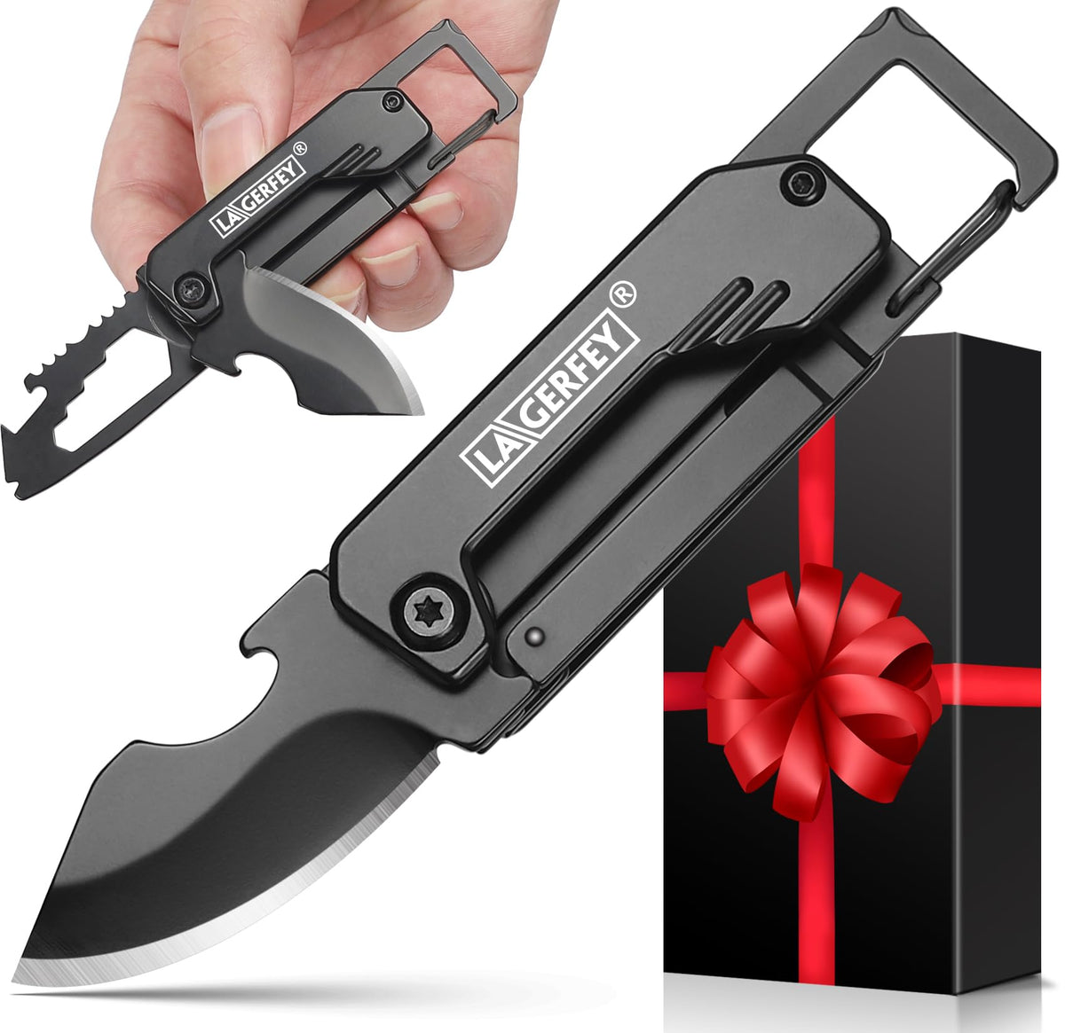 Gifts for Men - Stocking Stuffers for Men, Keychain EDC - Camping Essentials with 1.8inch Blade, Small Multitool - Christmas Birthday Fathers Day Mens Gift Ideas - Camping Stocking Stuffers 🍁 All In One Marketplace Canada