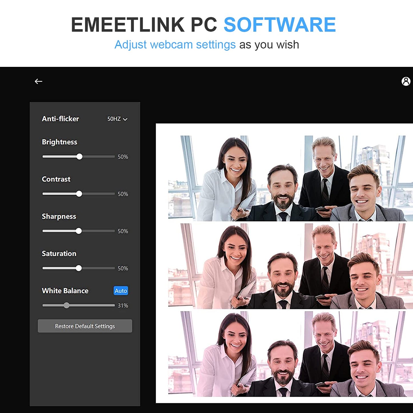 EMEET 1080P Webcam with Microphone, C960 Web Camera, 2 Mics Streaming Webcam, 90°FOV Computer Camera, Plug and Play USB Web Cam for Online Calling/Conferencing, Zoom/Teams/Facetime/YouTube, Laptop/PC - Available at All In One Marketplace Canada
