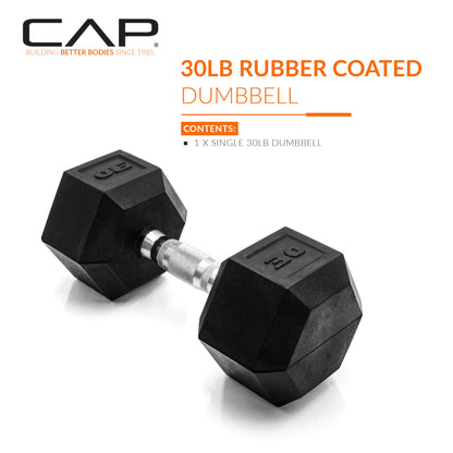 CAP Barbell 30 lb Coated Hex Dumbbell Weight 🍁 All In One Marketplace Canada