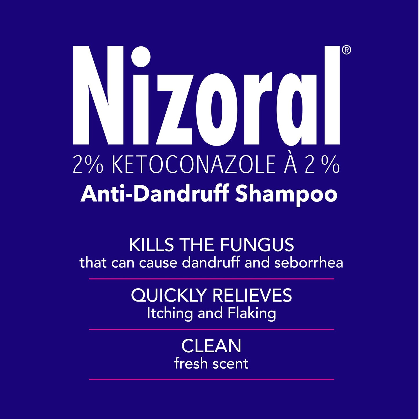 Nizoral Anti-Dandruff Shampoo with 2% Ketoconazole, Fresh Scent, 325 ml
