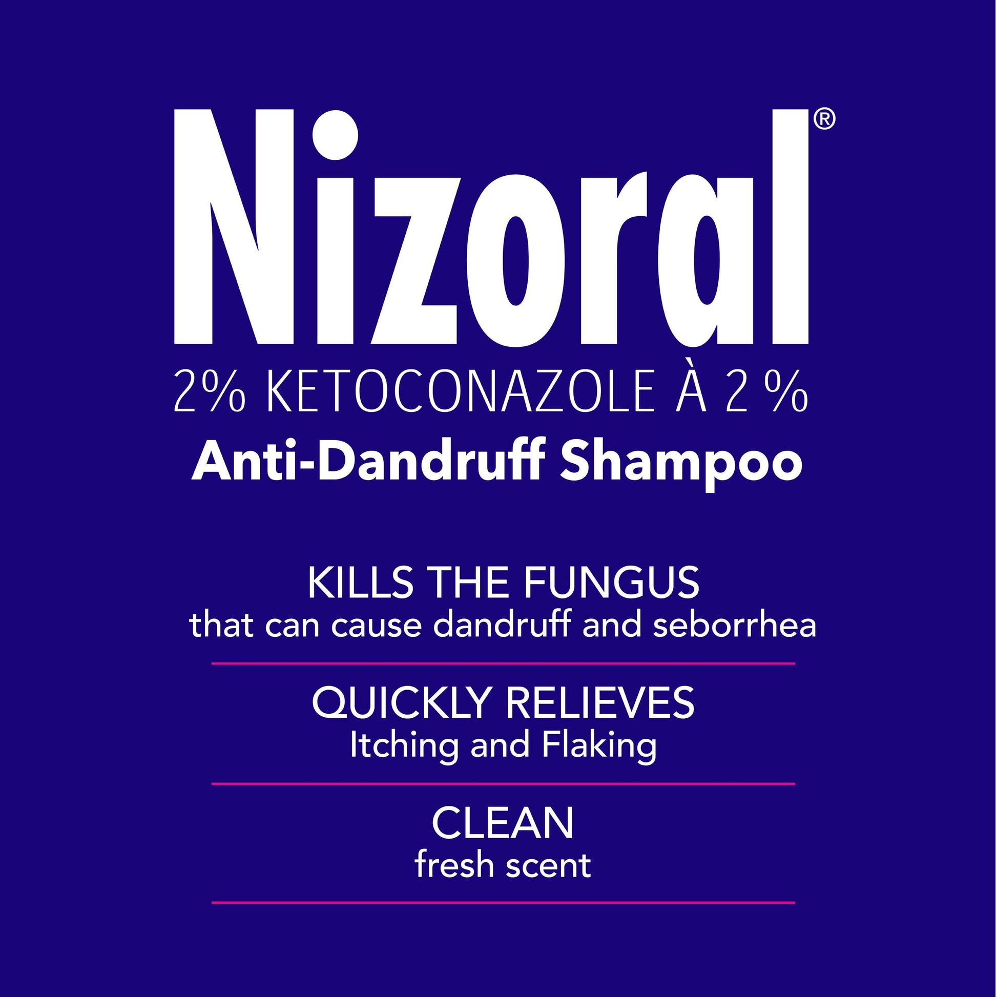 Nizoral Anti-Dandruff Shampoo with 2% Ketoconazole, Fresh Scent, 325 ml