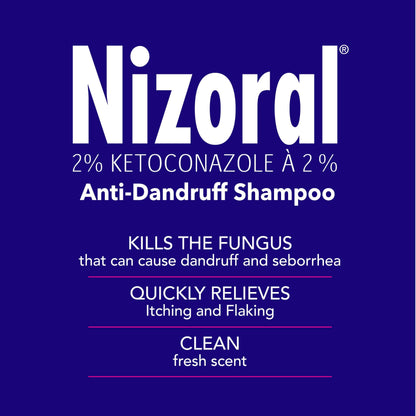 Nizoral Anti-Dandruff Shampoo with 2% Ketoconazole, Fresh Scent, 325 ml