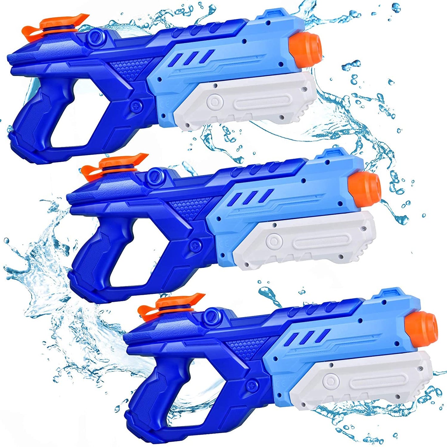 Water Guns for Kids, 3 Pack Super Water Blaster Soaker Squirt Guns 600CC High Capacity Summer Swimming Pool Beach Party Favors Water Outdoor Fighting Toy for Kids Adults Boy Girl