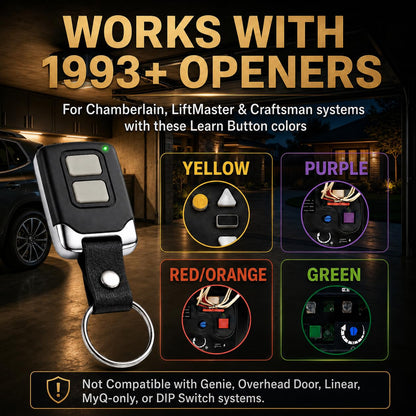 2 for Chamberlain LiftMaster Craftsman Garage Door Opener Remote 893LM 893Max 891LM 971LM 973LM 371LM 373LM Universal - Available at All In One Marketplace Canada