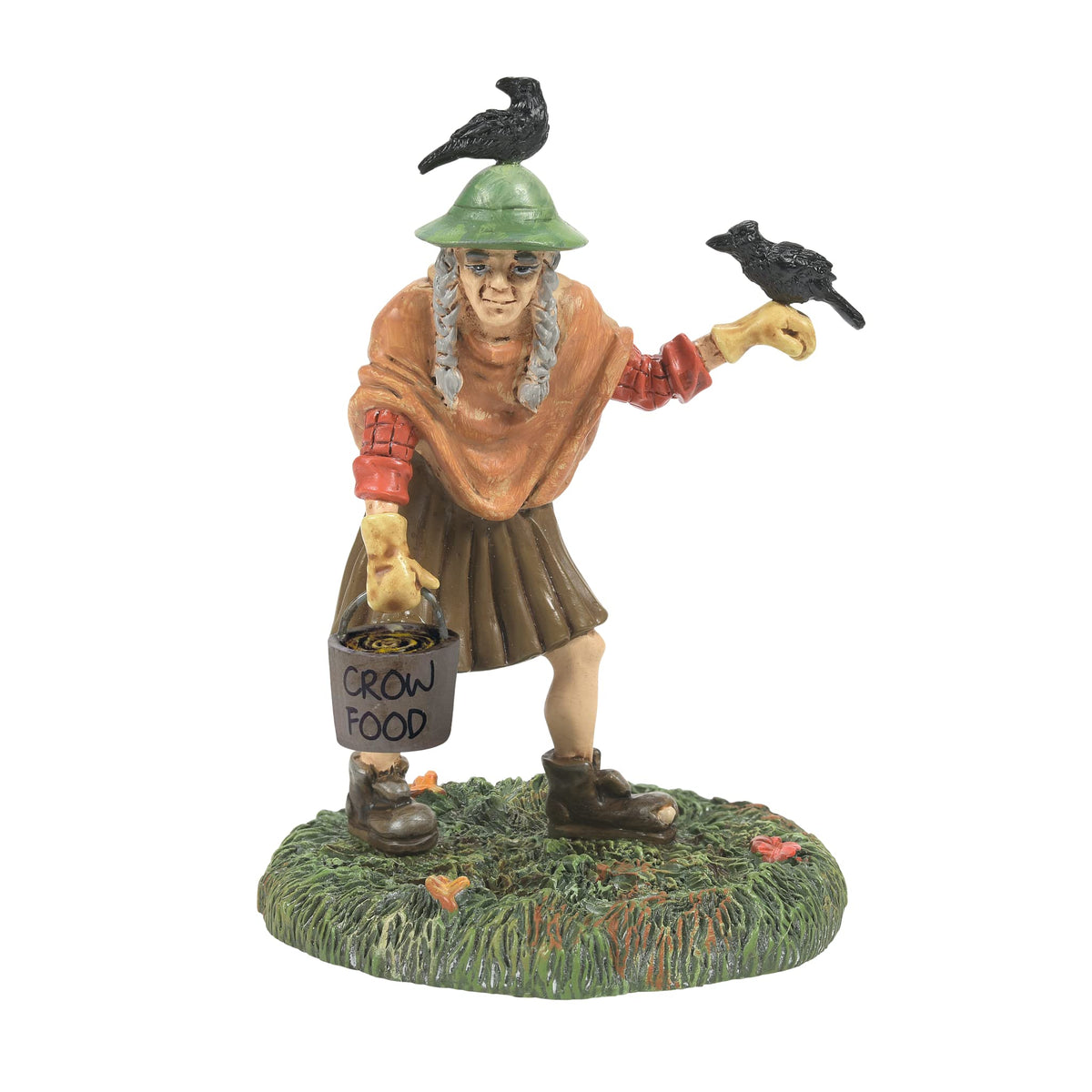 Figurine Crow Hag pour accessoires de village d'Halloween Snow Village, Département 56, 3,75 pouces, multicolore