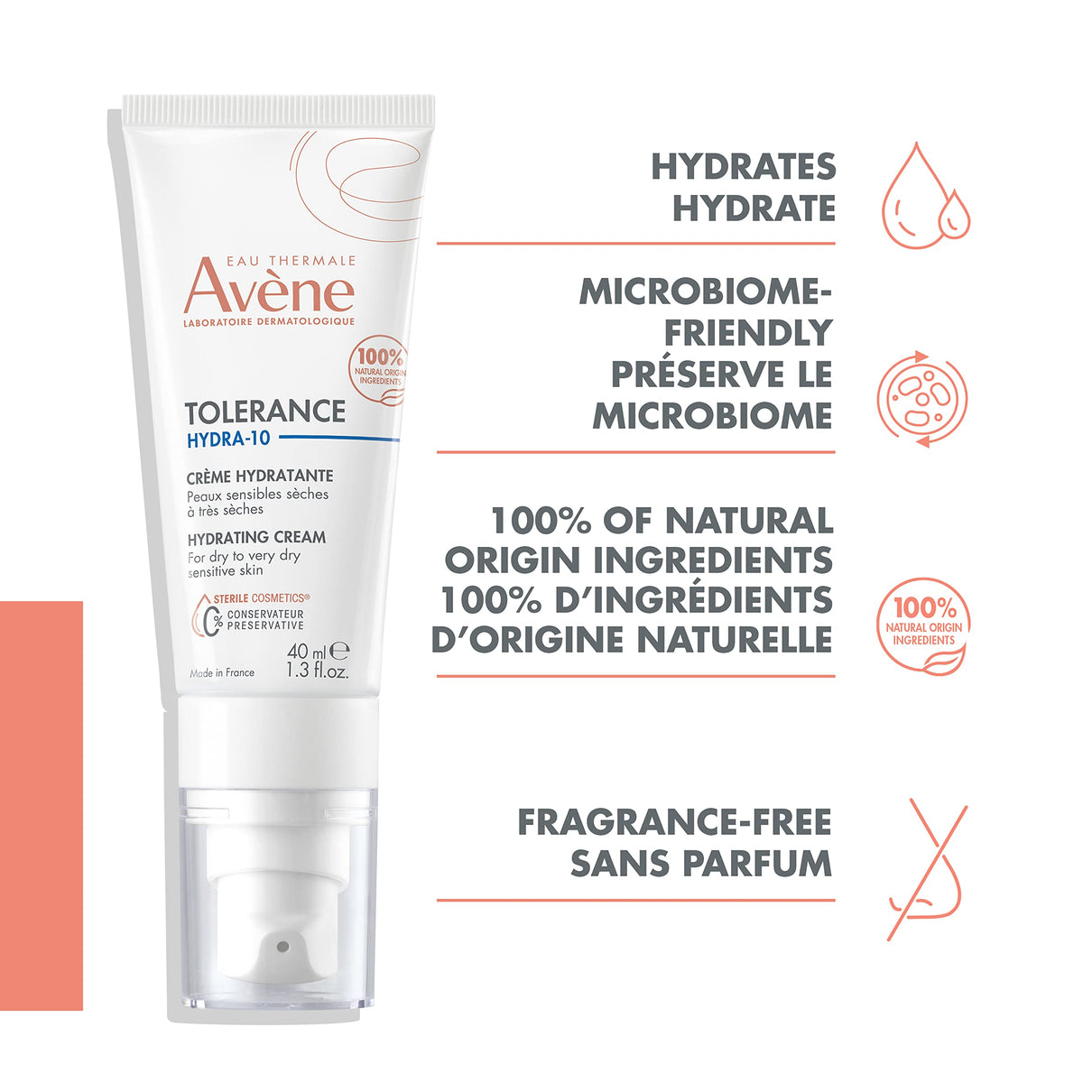 Eau Thermale Avene tolerance Hydra-10 hydrating face cream dry skin 40ml