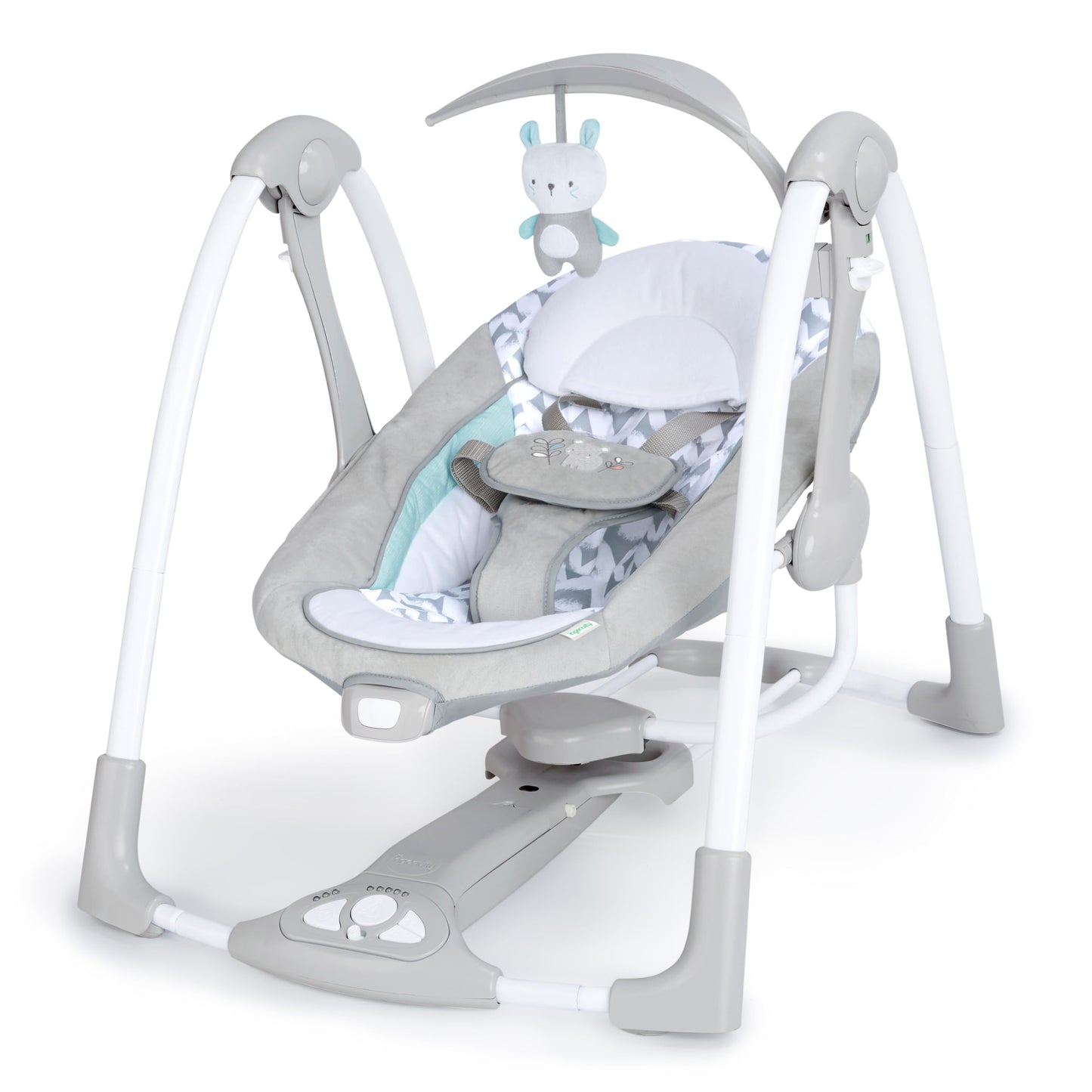 Ingenuity ConvertMe 2-in-1 Compact Portable Automatic Baby Swing & Infant Seat, Battery-Powered Vibrations, Nature Sounds, 0-9 Months 6-20 lbs (Raylan) 🍁 All In One Marketplace Canada