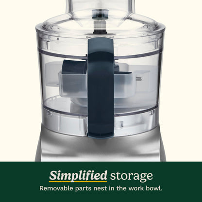 Cuisinart Food Processor, 5-Cup Capacity, Chop and Shred with Reversible Disc, Universal Chopping Blade, Compact Base, High-Performance Motor, Cord Storage, Silver (FP-5C) 🍁 All In One Marketplace Canada Cuisinart