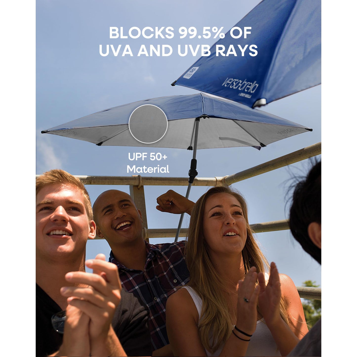 Sport-Brella Versa-Brella SPF 50+ Adjustable Umbrella with Universal Clamp, Regular, Gray 🍁 All In One Marketplace Canada