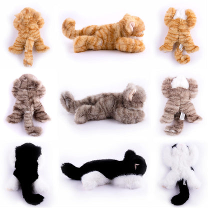Niceup 3pcs Kitten Stuffed Animal, 7in Small Plush Kitty Cat with Sensory Beans, Pet Adoption Party Favors Black Orange Grey Cat Stuffy Toys for Kids Gift Halloween Décor Christmas Stock Stuffers 🍁 All In One Marketplace Canada