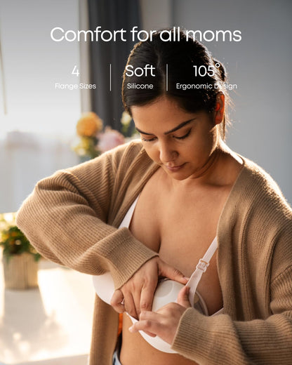 eufy Security Breast Pump Series S1, Hands-Free Electric Breast Pump with Heating Tech, App Control, Personalized Smart Rhythm, Hospital Grade Suction, Portable, Discreet, Leak-Proof & Ultra-Quiet