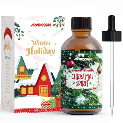 Christmas Spirit Essential Oil 4 Fl Oz (120ml), ARVIDSSON Christmas Tree Fragrance Oil, Winter Essential Oil for Diffusers, Candle Making, Holiday Scented Oil for Home 🍁 All In One Marketplace Canada