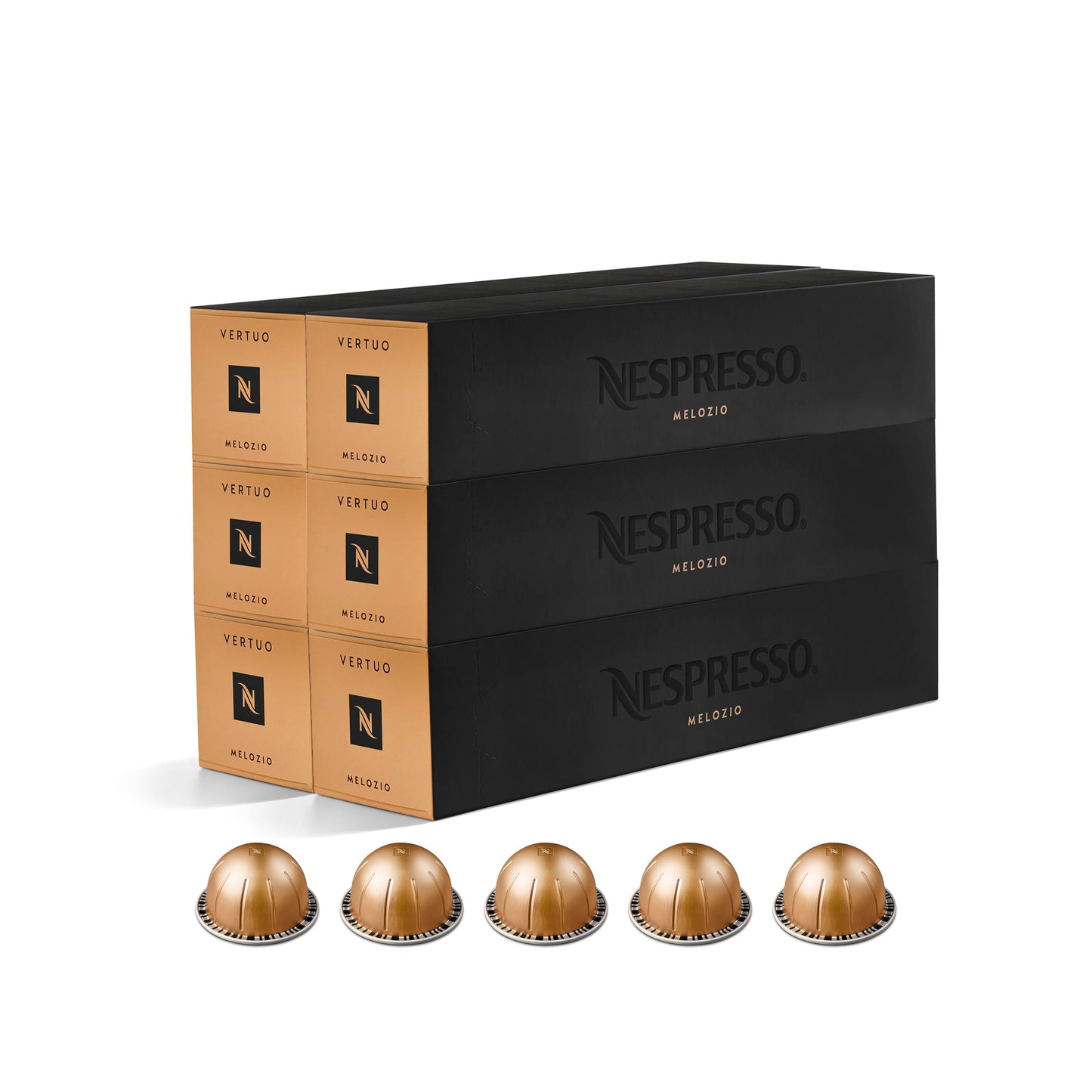 Nespresso Vertuo Melozio Coffee Capsules - 60 Pod Pack for Vertuo Machines
