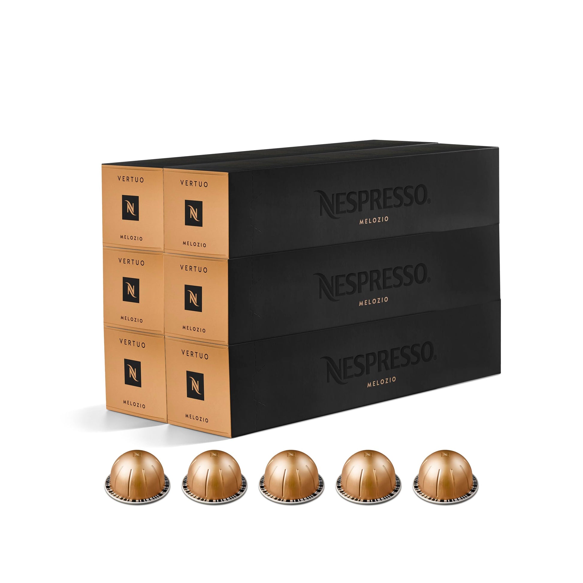 Nespresso Vertuo Melozio Coffee Capsules - 60 Pod Pack for Vertuo Machines