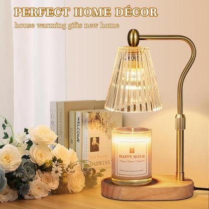 Imenlox Candle Warmer Lamp, with Timer and Dimmer, Adjustable Height, Christmas Birthday Gifts for Women Mom, House Warming Gifts New Home Decor, Wax Warmer for Jar Candles (Gold) 🍁 All In One Marketplace Canada