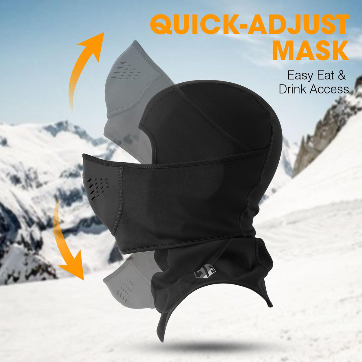 WTACTFUL Ski Mask for Men, Neoprene Balaclava Face Mask Men Cover for Cold Weather Winter Warm Breathable Windproof Thermal Ski Masks for Skiing Snowboarding Snowmobile Motorcycle Black 🍁 All In One Marketplace Canada