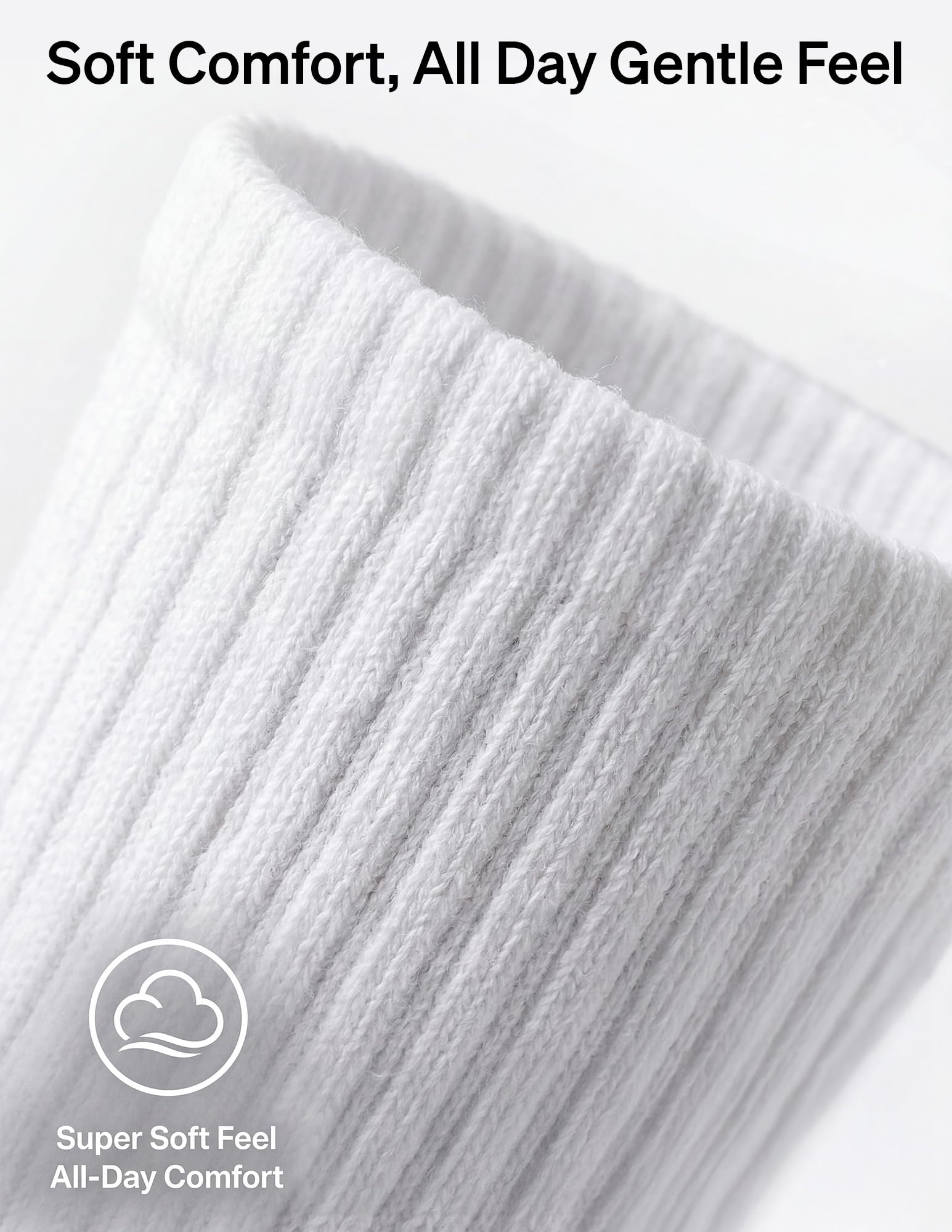 Hue Women's Mini Crew Sock 6 Pair Pack, White - 6 Pair Pack, One Size