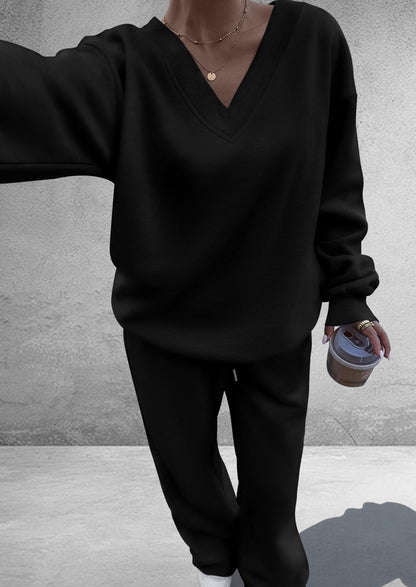 PRETTYGARDEN Womens 2 Piece Outfits Fall Sweatsuits Black,L 🍁 All In One Marketplace Canada