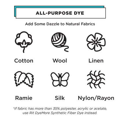 Rit Dye 88150 All Purpose Liquid Dye, Black, 8 Fl Oz - Available at All In One Marketplace Canada