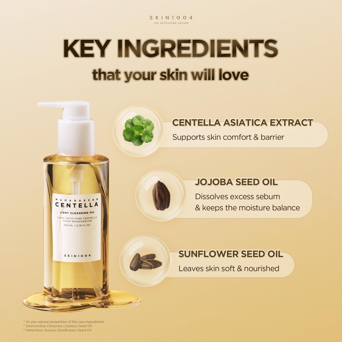 SKIN1004 Madagascar Centella Light Cleansing Oil (6.76 Fluid Ounce) Pure and light oil with fresh cleansing effect, Micellar Cleansing Hypoallergenic Use 🍁 All In One Marketplace Canada