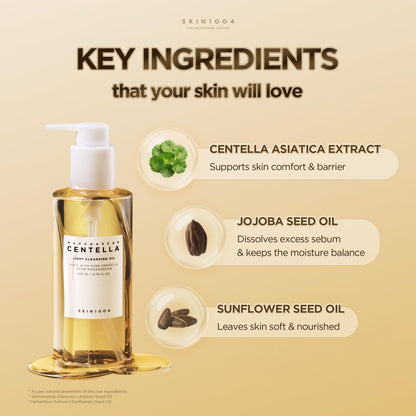 SKIN1004 Madagascar Centella Light Cleansing Oil (6.76 Fluid Ounce) Pure and light oil with fresh cleansing effect, Micellar Cleansing Hypoallergenic Use 🍁 All In One Marketplace Canada