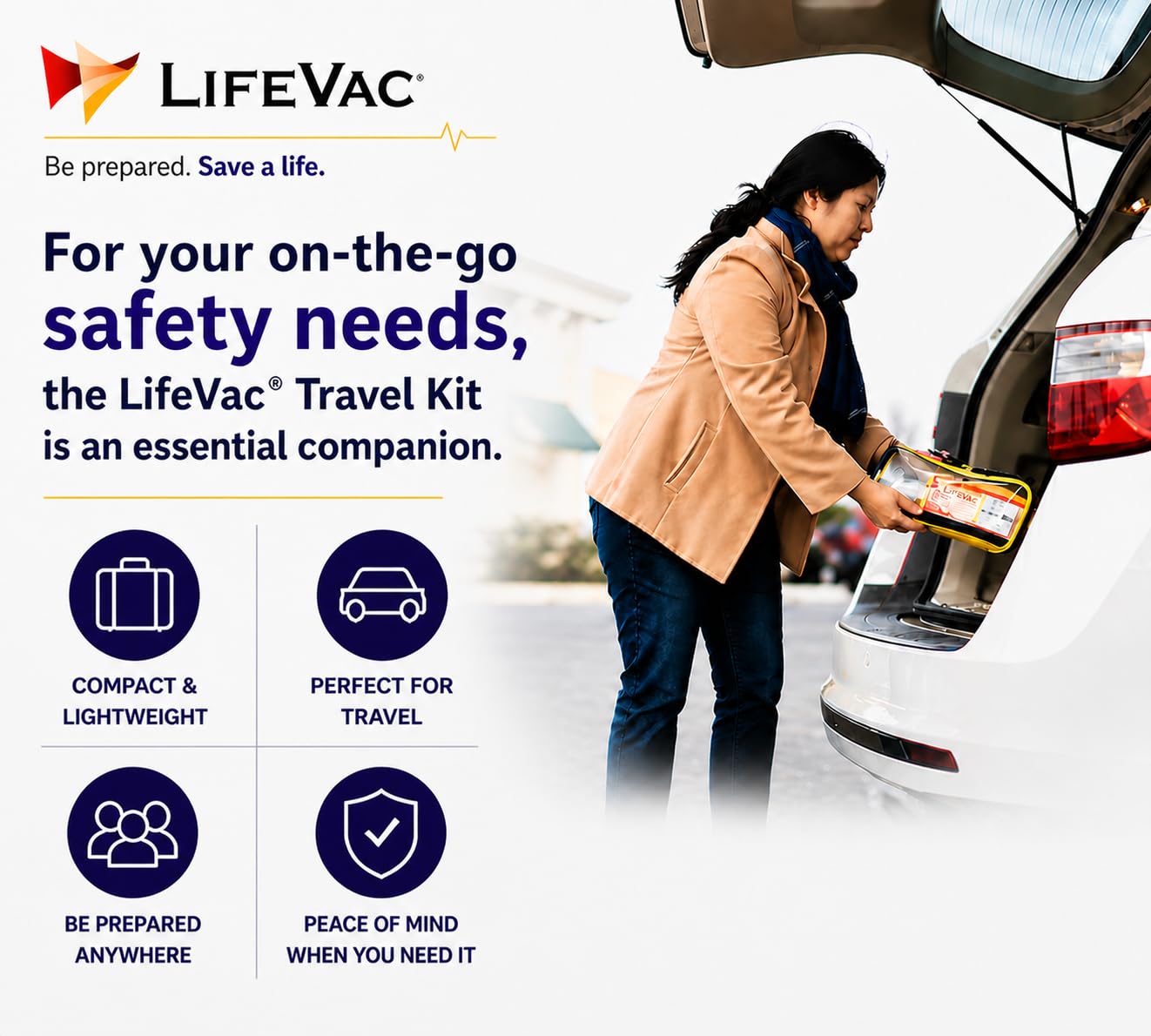 LifeVac Travel Kit (Canadian Version) - Choking Rescue Device, Portable Suction Rescue Device First Aid Kit for Kids and Adults, Portable Airway Suction Device | Anti Choking Device for Children and Adults - Available at All In One Marketplace Canada