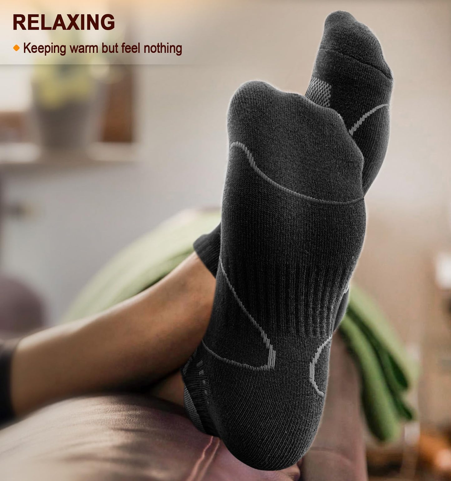 BULLIANT Men Running Socks 6Pairs-Ankle Athletic Socks Wicking Cushioned for Men Walking-Arch Compression Support(6Pairs,Shoes Size:Men 10-12) - Available at All In One Marketplace Canada