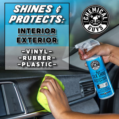 Chemical Guys Silk Shine Spray-able Dry-to-The-Touch Dressing and Protectant for Tires, Trim, Vinyl, Plastic and More, Safe for Cars, Trucks, Motorcycles, RVs & More, 473 ml (2 Pack) 🍁 All In One Marketplace Canada