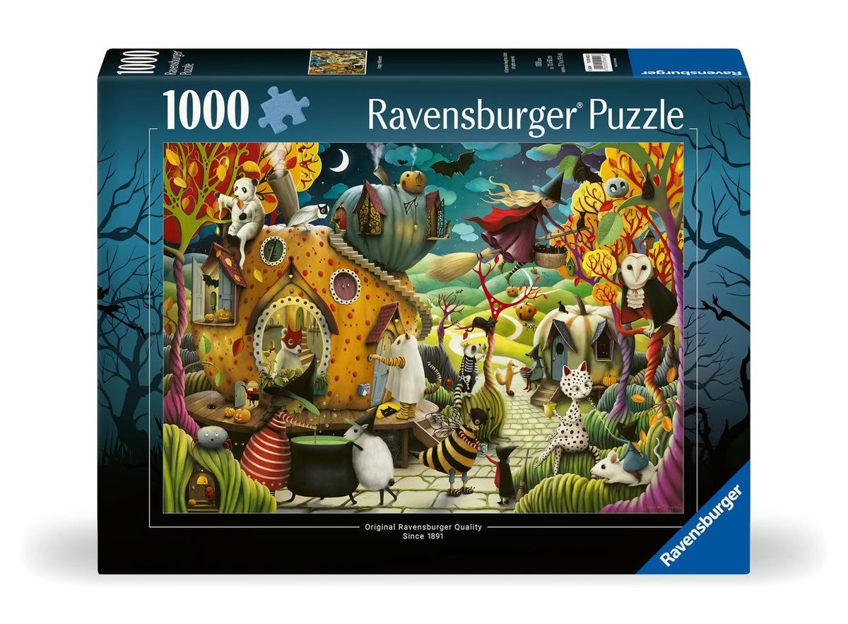 Puzzle Ravensburger Happy Halloween 1000 pièces pour adultes - 12000402 - Outils fabriqués à la main, fabriqué en Allemagne, chaque pièce s'emboîte parfaitement
