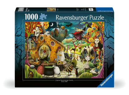 Puzzle Ravensburger Happy Halloween 1000 pièces pour adultes - 12000402 - Outils fabriqués à la main, fabriqué en Allemagne, chaque pièce s'emboîte parfaitement