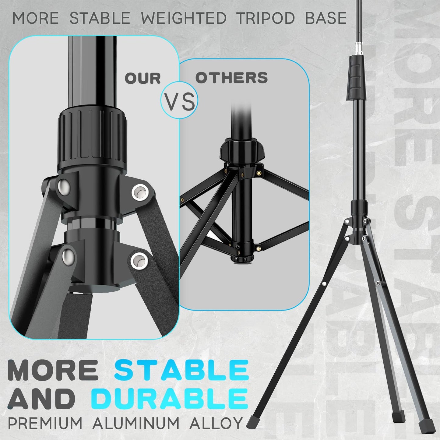 UBeesize 92’’ Cell Phone Tripod Stand with 16.5’’ Gooseneck and Remote, Overhead Tripod with Adjustable 360°Ball Head & Phone Holder for iPhone 14 Pro Max/Plus/13/12/11, Android Cell Phone 🍁 All In One Marketplace Canada