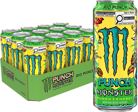 Monster Energy Punch, Rio Punch, 473mL (12 Pack) – Energy Drink 🍁 All In One Marketplace Canada Monster