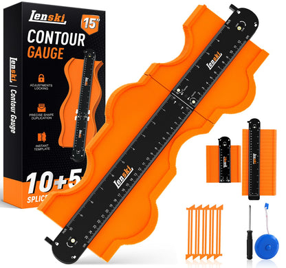 Lenski Stocking Stuffers Gifts for Men, Connectable Contour Gauge Tool 🍁 All In One Marketplace Canada