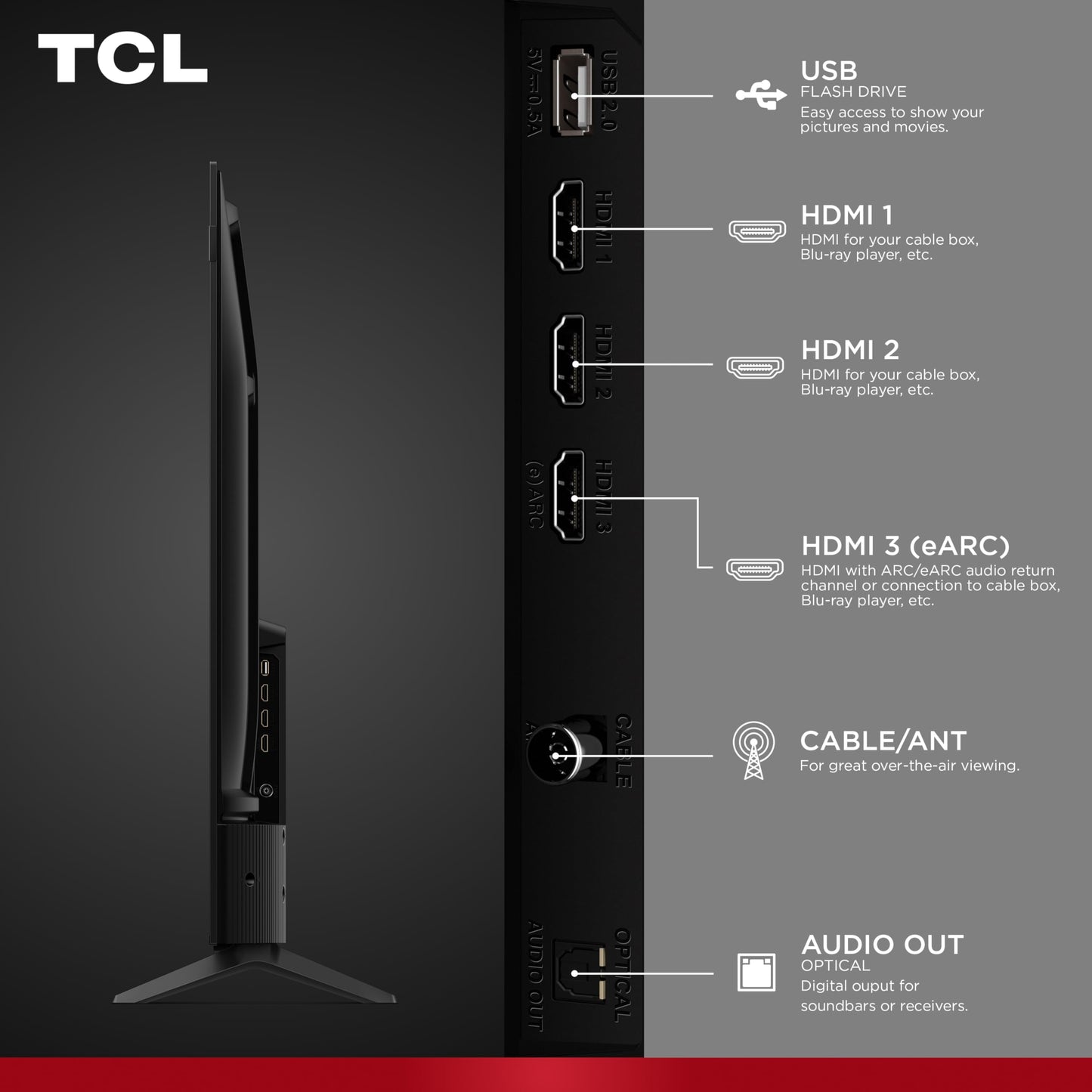 TCL 55" F7D Class 4K UHD HDR QLED Smart TV with Fire TV – 55F7D