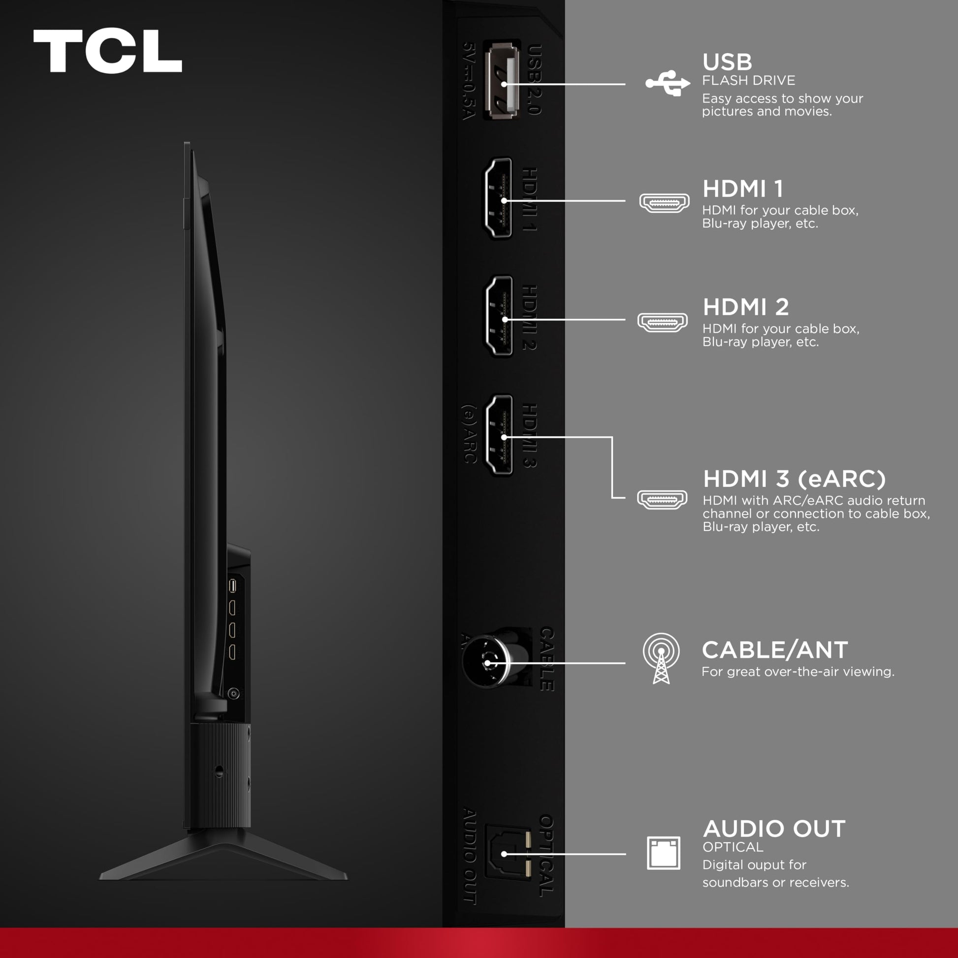 TCL 55" F7D Class 4K UHD HDR QLED Smart TV with Fire TV – 55F7D