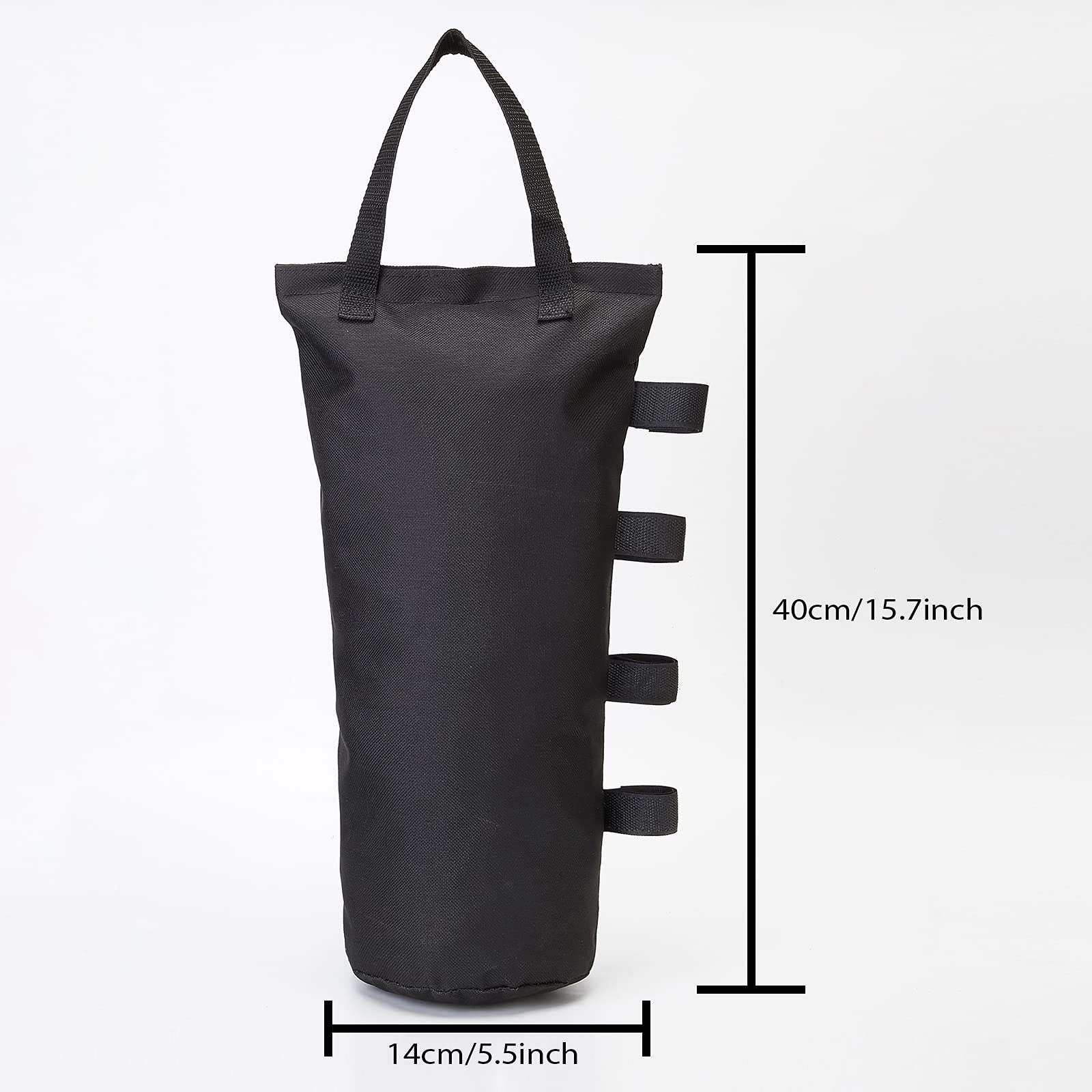 MOPHOEXII 4-Pack 112 LBS Extra Large Pop up Canopy Weights Sand Bags for Outdoor Pop Up Canopy Tent Gazebo Outdoor Instant Canopies Sand Bags without Sand - Black