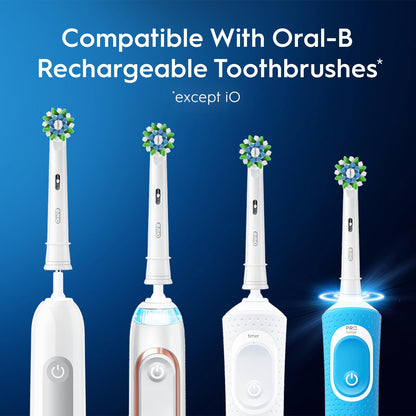 Oral-B CrossAction XFilaments Electric Toothbrush Replacement Brush Heads Refill, White, 3 Count