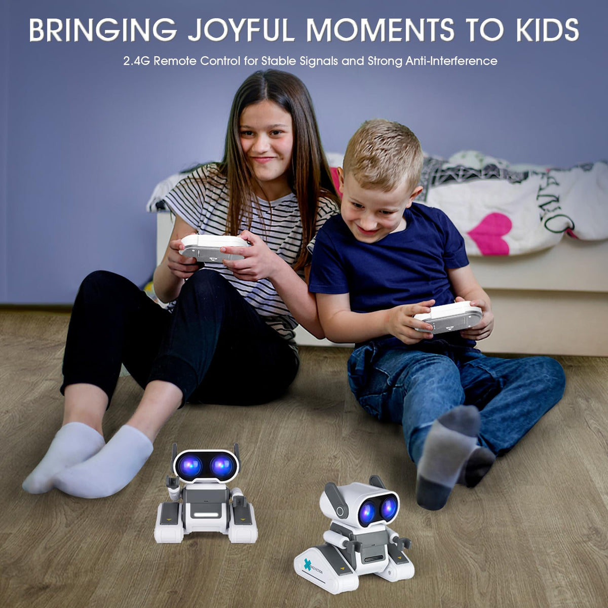 Winthai Robot Toys with Colorful LED, Remote Control Robot Toy with LED Eyes, Flexible Head & Arms, Dance Moves and Music for Kids Boys/Girls, for 3-12 Year Toddler Kid Children Teen for Christmas 🍁 All In One Marketplace Canada