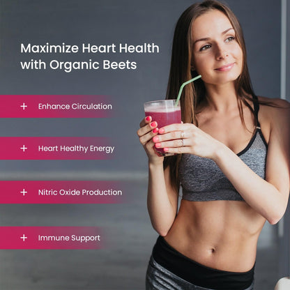 Organic Beetroot Capsules – 180 Count - Beet Root Supplement For Women & Men – Beetroot Juice Alternative – Nitric Oxide & Circulation Support – Antioxidant Beetroot Supplement - 1,400mg per Serving - Available at All In One Marketplace Canada