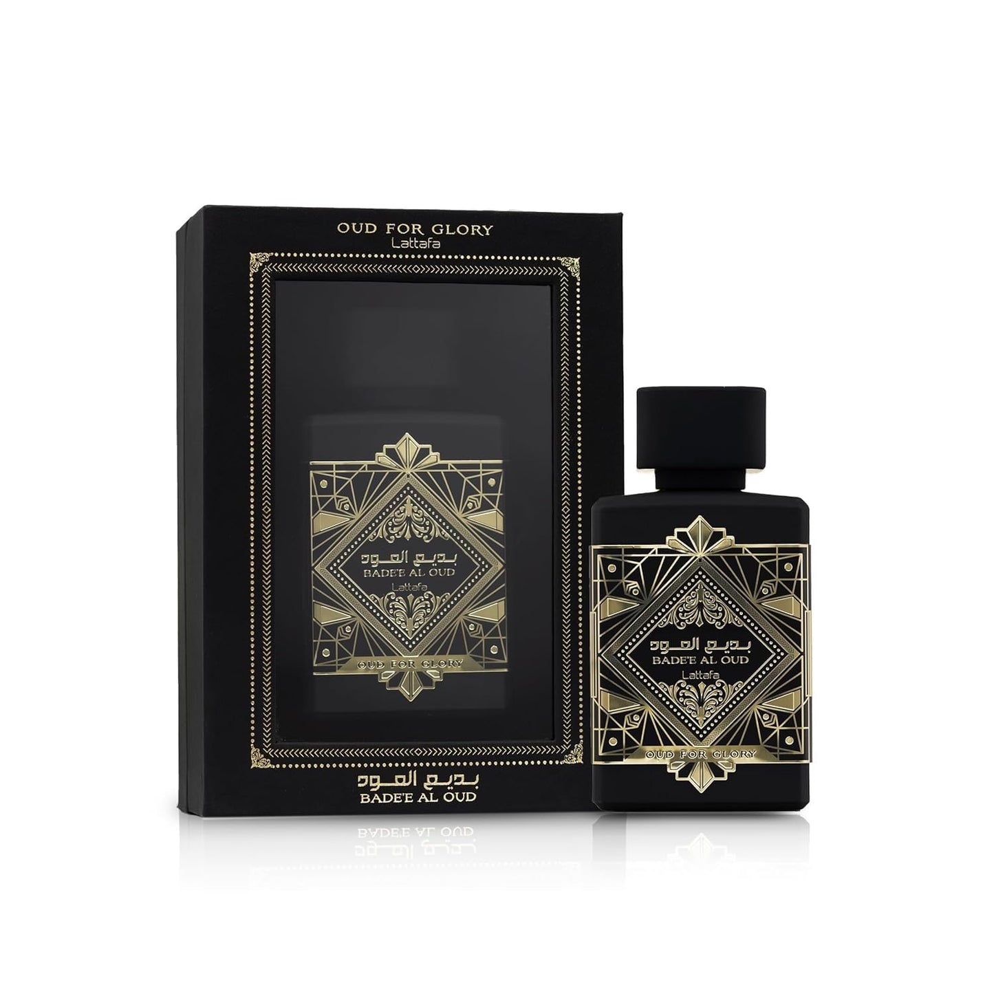 Lattafa Bade'e Al Oud for Glory for Unisex Eau de Parfum Spray, 3.4 Ounce Lattafa