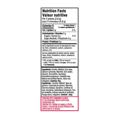 Dentyne Fire Sugar-Free Gum Bubble Gum, Cinnamon, 12 Pack (12 Pieces Each)